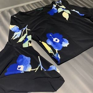 Ralph Lauren Floral Jersey Knit Midi Dress Size 4 NWT